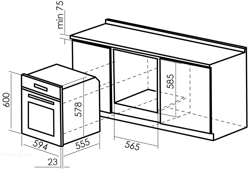 Духовой шкаф gorenje bo 6p2 x